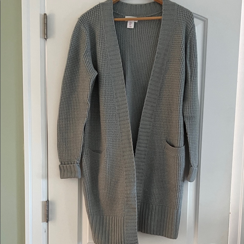 Women's Sage Open-Front Sweater